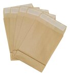 Lot de 10 enveloppes pochettes kraft armé à soufflet marron 280 x 365 + 70 mm