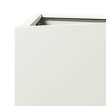 vidaXL Jardinières 2 Pièces blanc triangulaire 40x34 5x70 cm acier