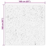 vidaXL Tapis HUARTE à poils courts doux et lavable crème 160x160 cm