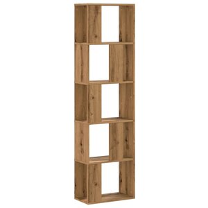 vidaXL Bibliothèque 5 niveaux chêne artisanal bois ingénierie