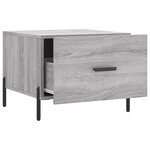 vidaXL Tables basses 2 Pièces sonoma gris 50x50x40 cm bois d'ingénierie