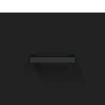 vidaXL Table basse noir 90x50x40 cm bois d'ingénierie