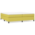 vidaXL Cadre de lit sans matelas vert 200x200 cm tissu