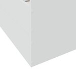 vidaXL Cadre de lit avec tiroirs sans matelas blanc 160x200 cm