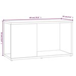 vidaXL Meuble TV Sonoma gris 60x24x32 cm Bois d'ingénierie