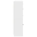 vidaXL Bibliothèque avec portes blanc 136x37x142 cm bois d'ingénierie