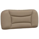 vidaXL Cadre de lit avec LED sans matelas cappuccino 80x200 cm