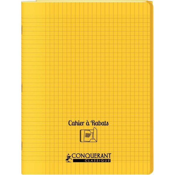 OXFORD C9 Cahier 24x32, 48 pages, 90g, Seyès (grands carreaux) couverture polypropylène avec rabat