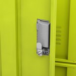 vidaXL Armoire à casiers Gris clair et vert 90x45x92 5 cm Acier