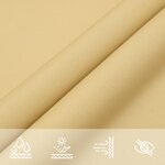 vidaXL Voile d'ombrage sable 2 5x2 5x3 5 m 100   polyester oxford