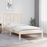 vidaXL Cadre de lit sans matelas bois massif 100x200 cm