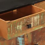 vidaXL Buffet 140x35x70 cm bois massif de récupération et métal