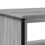 vidaXL Table basse sonoma gris 75x51x40 cm bois d'ingénierie