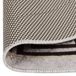 vidaXL Tapis lavable antidérapant φ120 cm beige clair