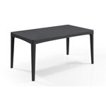 ALLIBERT JARDIN Table 6 personnes Girona Wucker Rond Graphite