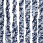 vidaXL Moustiquaire bleu et blanc 118x220 cm chenille