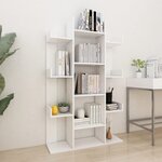 vidaXL Bibliothèque Blanc 86x25 5x140 cm Bois d’ingénierie