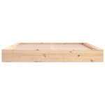 vidaXL Cadre de lit 180x200 cm Super King Bois massif