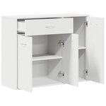 vidaXL Buffet Blanc 88x30x70 cm Bois d'ingénierie