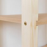 Etagère cabane POLLY - bois blanc et vernis