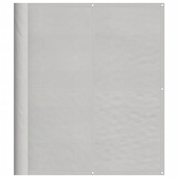 vidaXL Écran de balcon gris clair 120x800 cm 100  polyester oxford