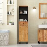 vidaXL Armoire de salle de bain 38x33x160 cm bois massif d'acacia
