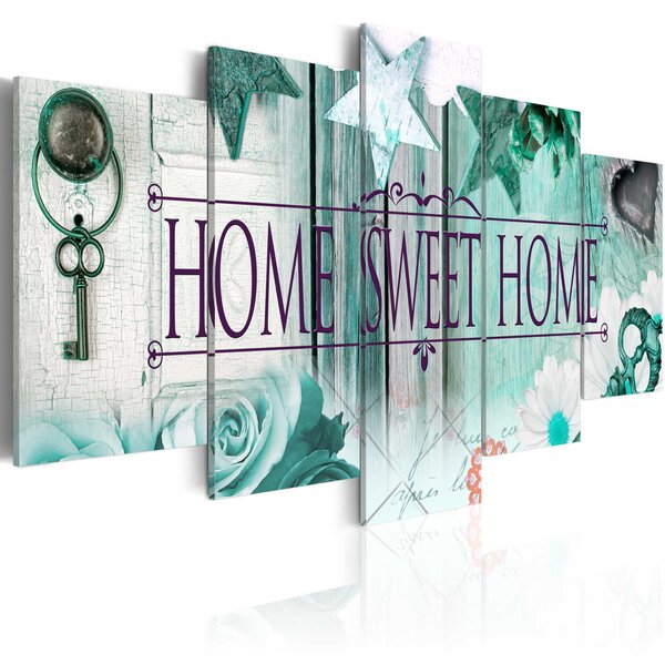 Tableau - key on the emerald background l x h en cm 100x50