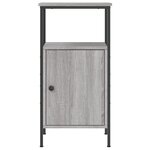 vidaXL Table de chevet sonoma gris 41x31x80 cm bois d'ingénierie