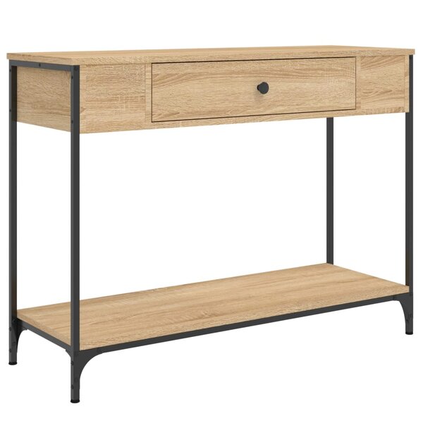 vidaXL Table console chêne sonoma 100x34 5x75 cm bois d'ingénierie