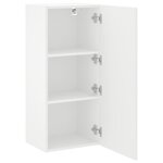 vidaXL Meuble TV mural blanc 40 5x30x90 cm bois d'ingénierie