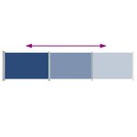 vidaXL Auvent latéral rétractable de patio 140x600 cm bleu