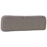 vidaXL Coussin de tête de lit taupe 180 cm tissu