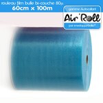 Lot de 6 rouleaux de film bulle d'air largeur 60cm x longueur 100m  - gamme air'roll autocollant