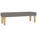vidaXL Banc Gris foncé 100x30x30 cm Tissu