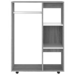 vidaXL Garde-robe Sonoma gris 80x40x110 cm Bois d'ingénierie