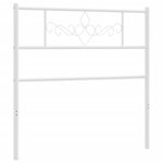 vidaXL Tête de lit métal blanc 100 cm