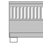 vidaXL Sommier à lattes de lit Gris foncé Tissu 200x200 cm