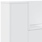 vidaXL Armoire tête de lit avec LED blanc 120x16 5x103 5 cm