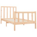 vidaXL Cadre de lit sans matelas 100x200 cm bois massif de pin