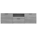 vidaXL Meuble TV Sonoma gris 140x35x40 cm Bois d'ingénierie
