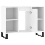 vidaXL Armoire de salle de bain blanc 80x33x60 cm bois d'ingénierie