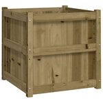 vidaXL Jardinières 2 Pièces bois de pin imprégné