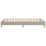 vidaXL Cadre de lit sans matelas gris clair 120x200 cm tissu