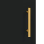 vidaXL Buffet haut Noir 69 5x34x180 cm Bois d'ingénierie