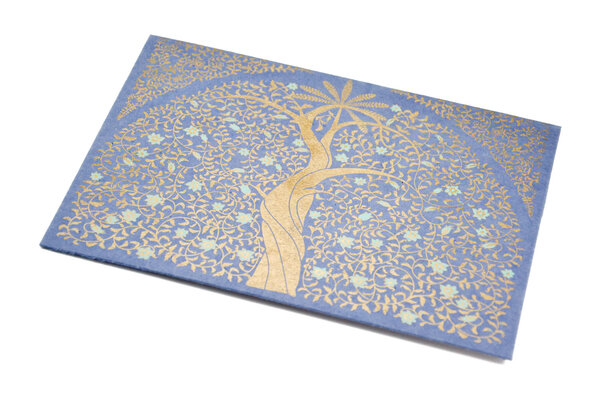 PAPERTREE GAIA Lot de 5 Enveloppes  17*23 cm A5 Bleu roi