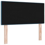 vidaXL Tête de Lit LED Capitonnée Bleu Foncé 100 cm en Velours