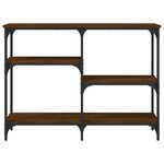vidaXL Table console chêne marron 102x29x75 cm bois d'ingénierie