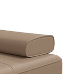vidaXL Canapé-lit en forme de L cappuccino 255x140x70 cm similicuir