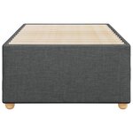 vidaXL Cadre de lit Gris foncé 90x200 cm Tissu