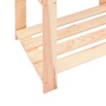 vidaXL Étagères de rangement à 3 niveaux 10 Pièces 80x38x90 cm Pin 150 kg